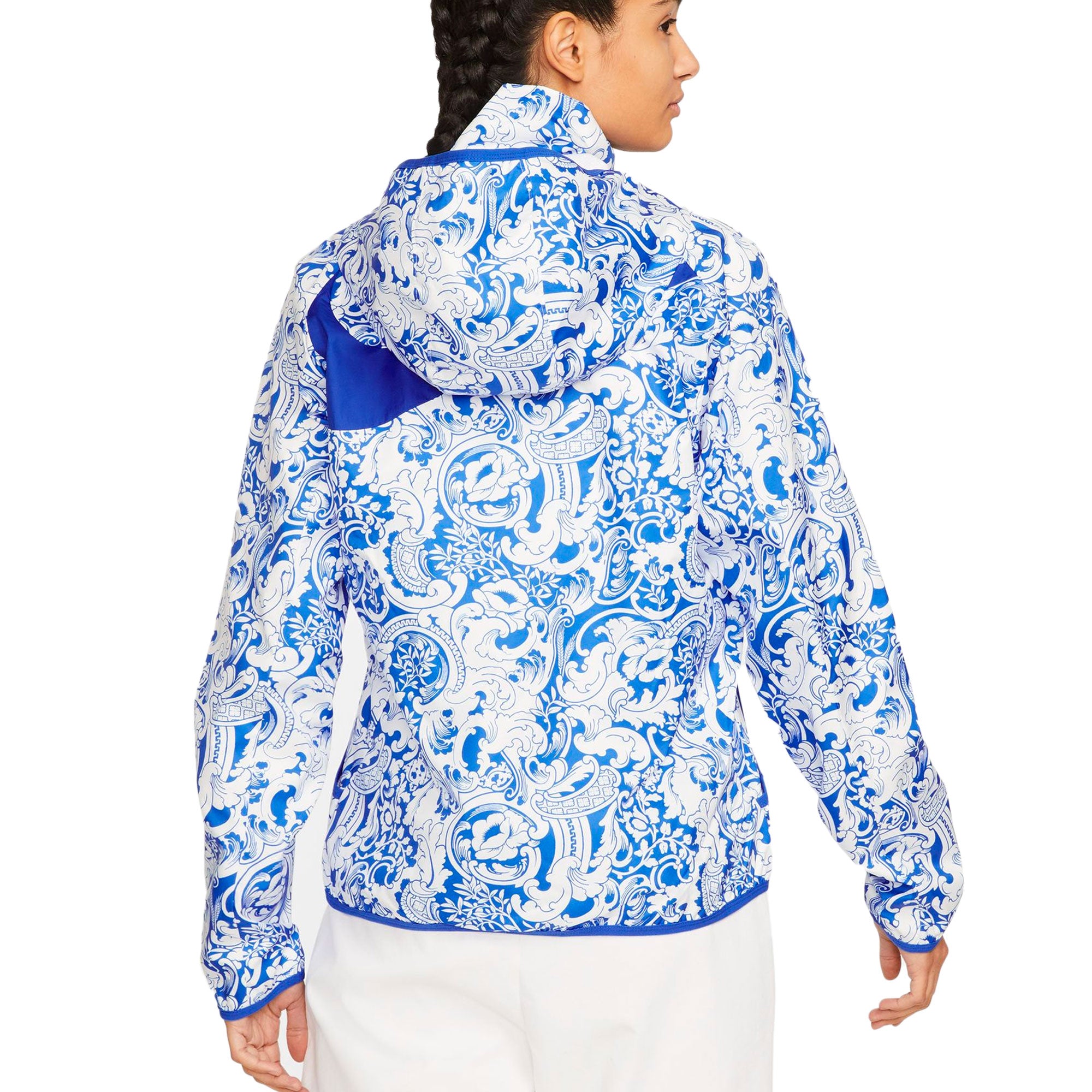 Nike Women's France Jacket White/ Hyper Cobalt - Image 2
