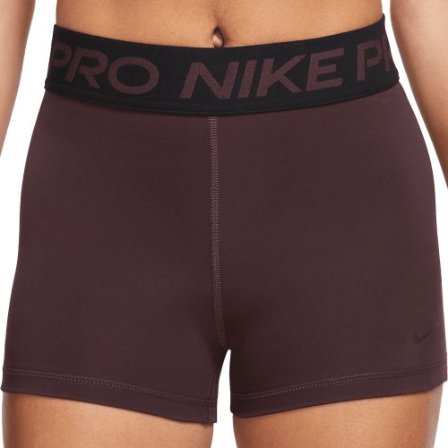 Nike Women's Pro 3" Short Burgundy/Black