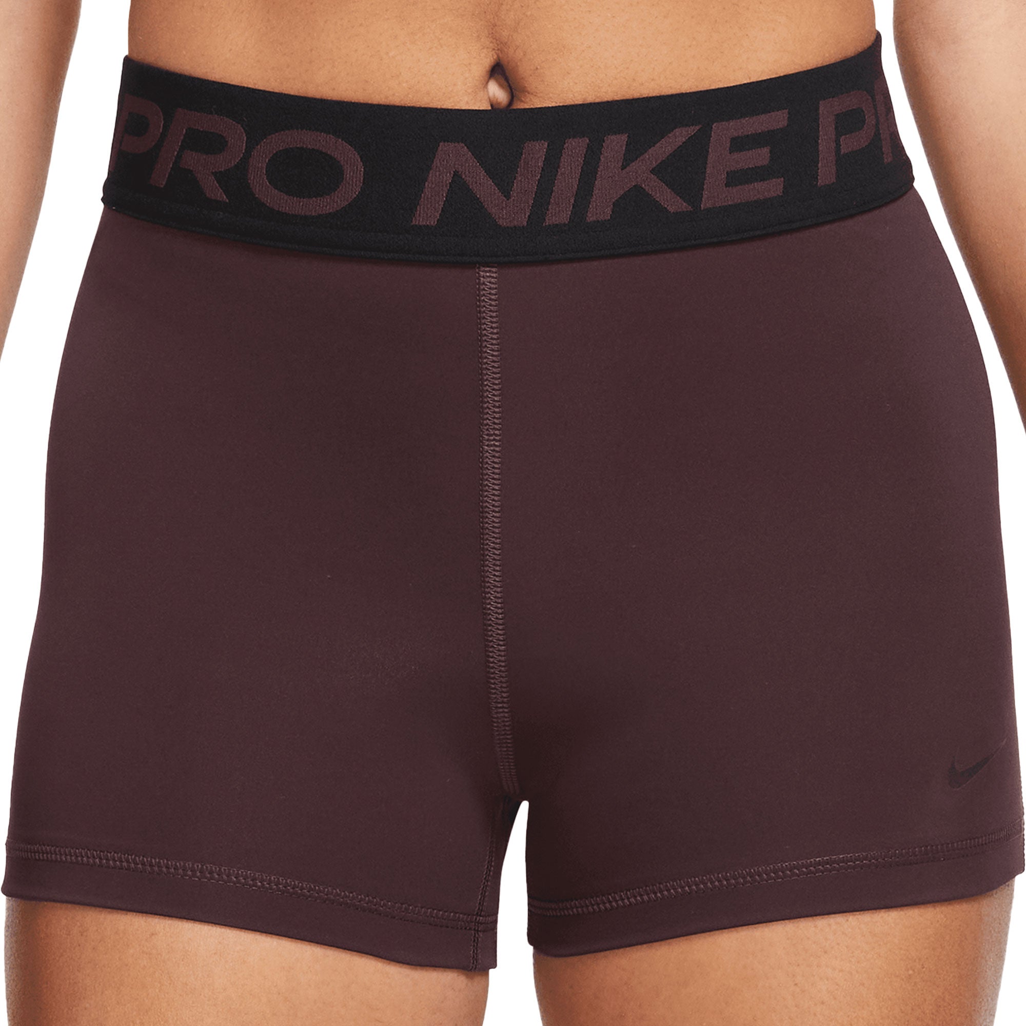 Nike Women's Pro 3" Short Burgundy/Black
