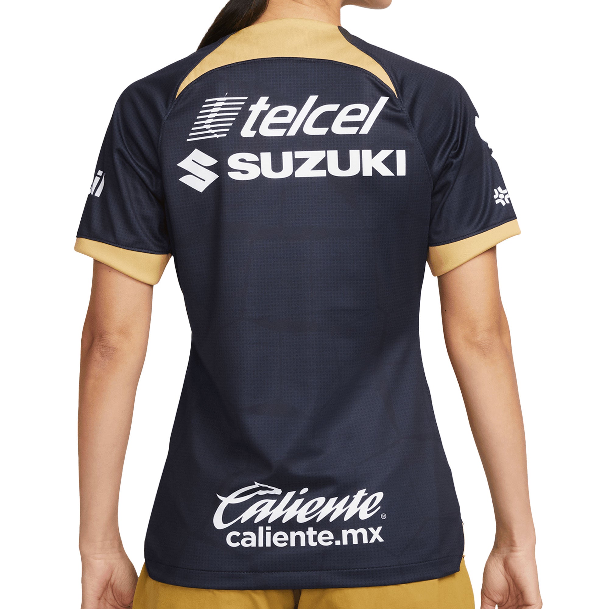 Nike Women's Pumas UNAM 2023/24 Away Jersey Obsidian/Gold - Image 2