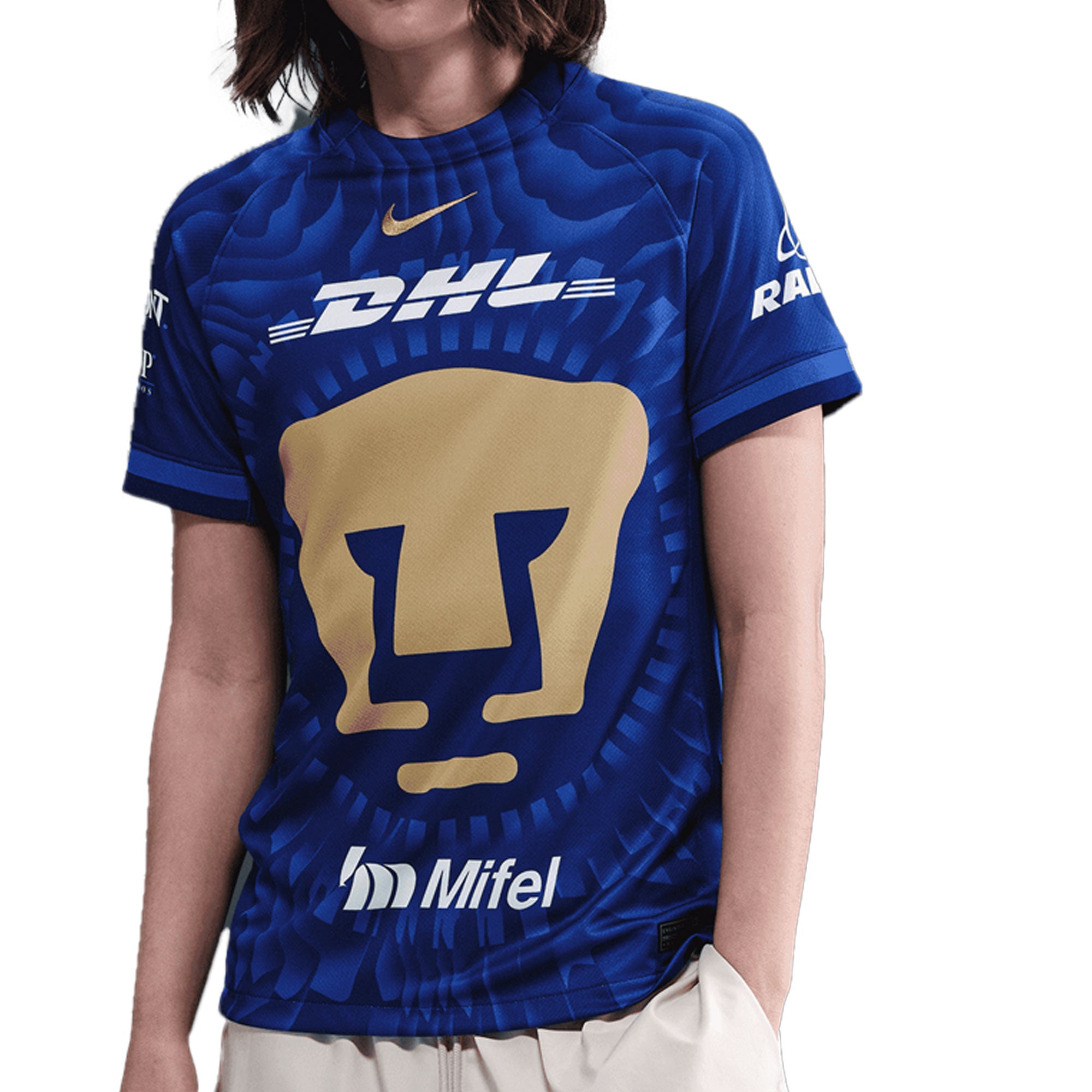 Nike Women's Pumas UNAM 2025/26 Away Jersey Royal/White/Gold