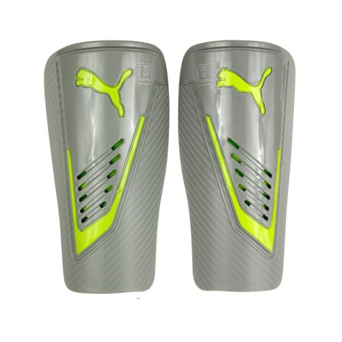 PUMA Power Protect Shin Guards Grey/Lime