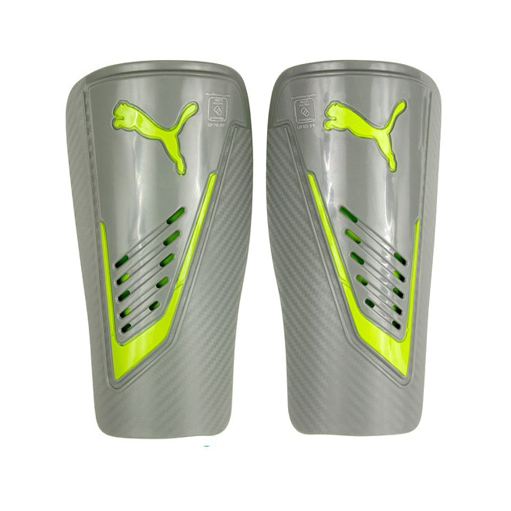 PUMA Power Protect Shin Guards Grey/Lime