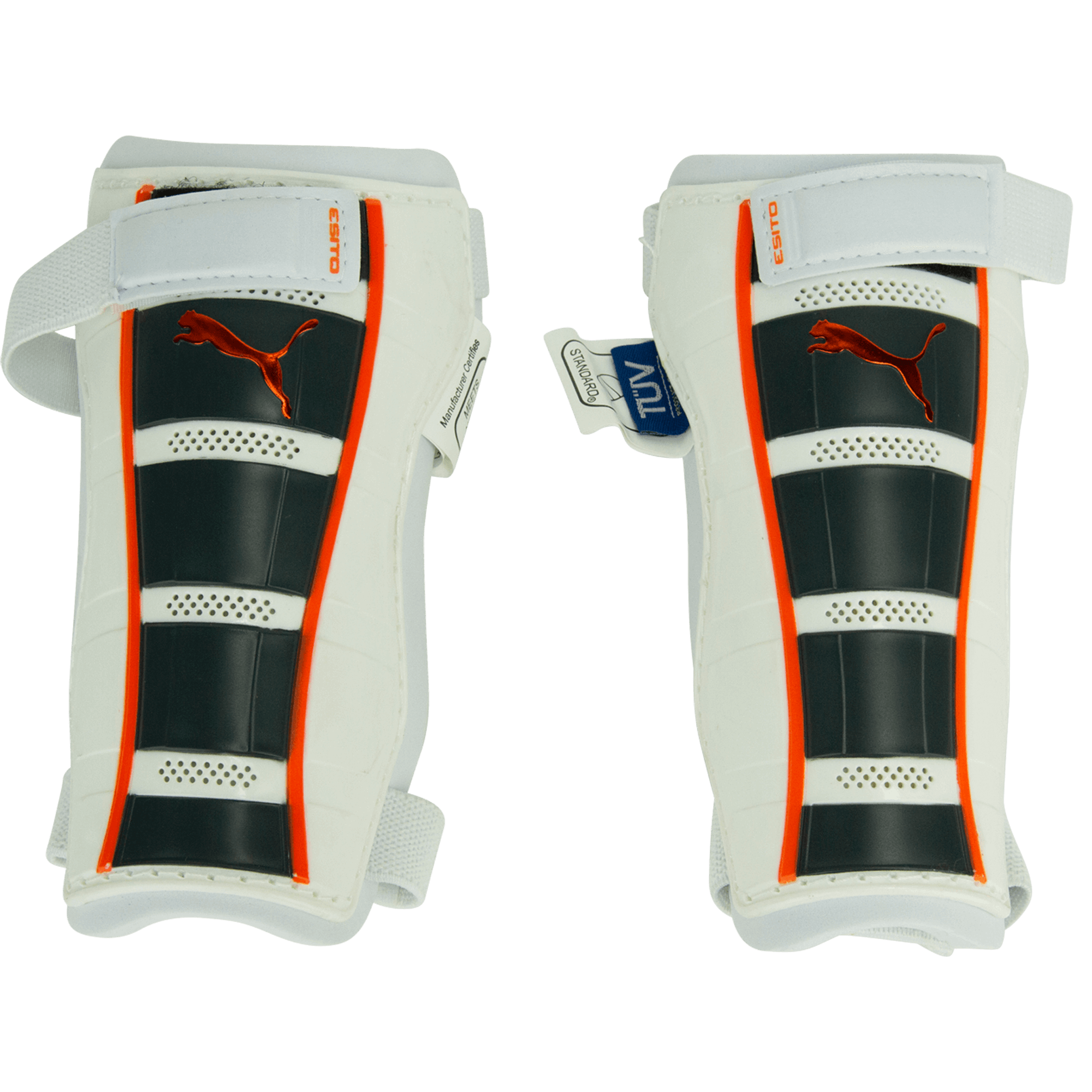 PUMA Esito Shin Guards White/Orange