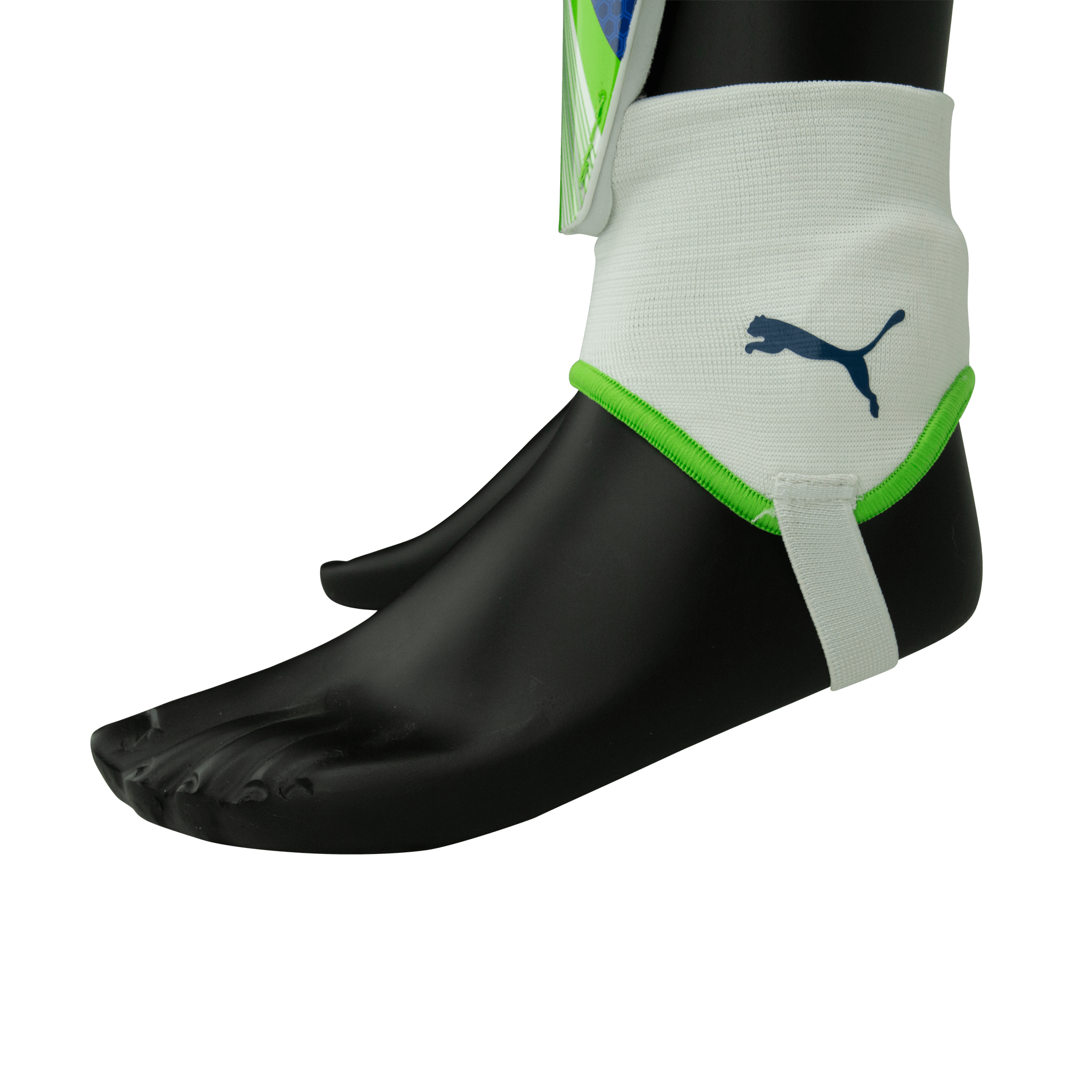 PUMA EvoSpeed 3 Shin Guards Lime/Blue - Image 2