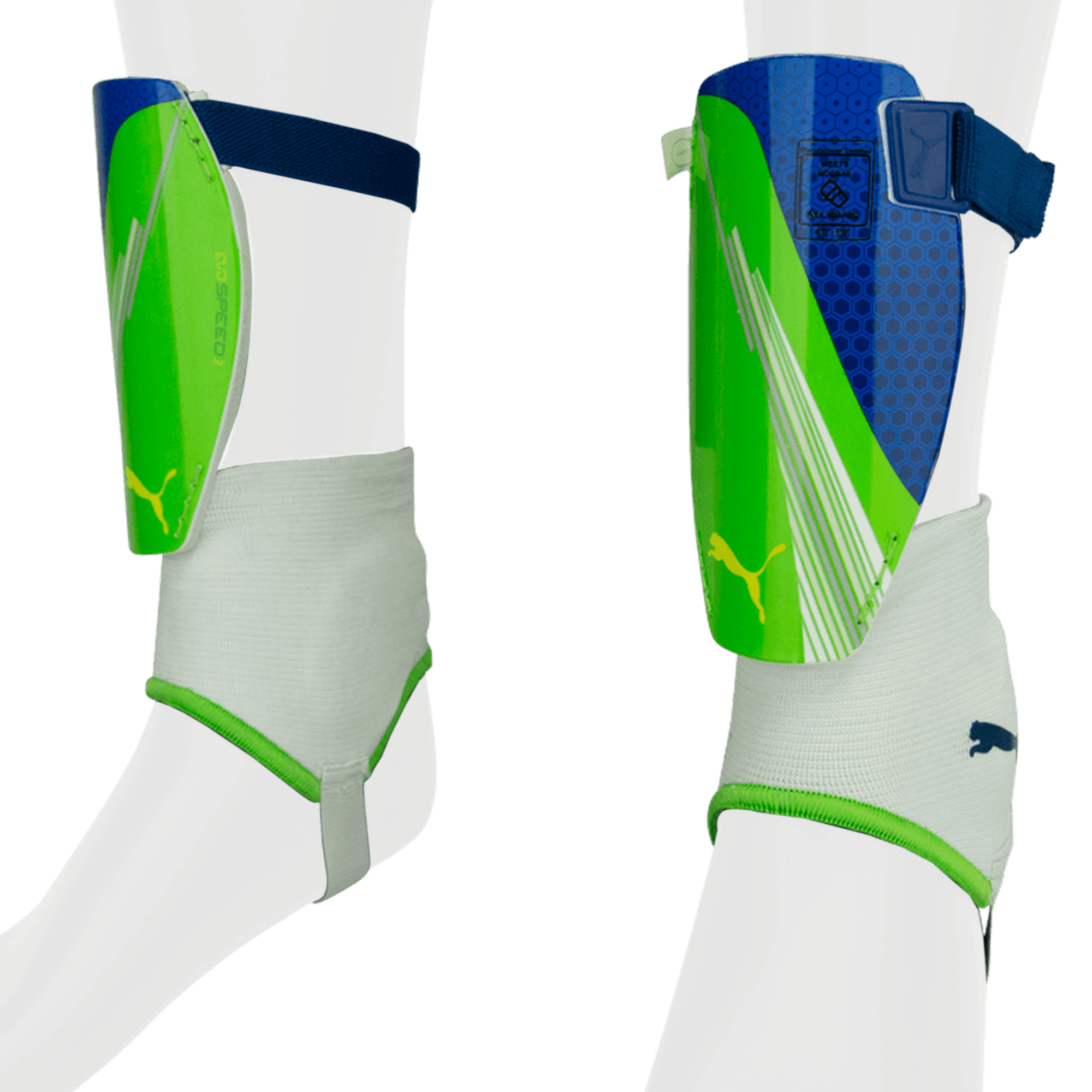 PUMA EvoSpeed 3 Shin Guards Lime/Blue