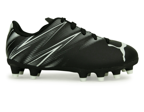 PUMA Kids Attacanto FG/AG Black/White