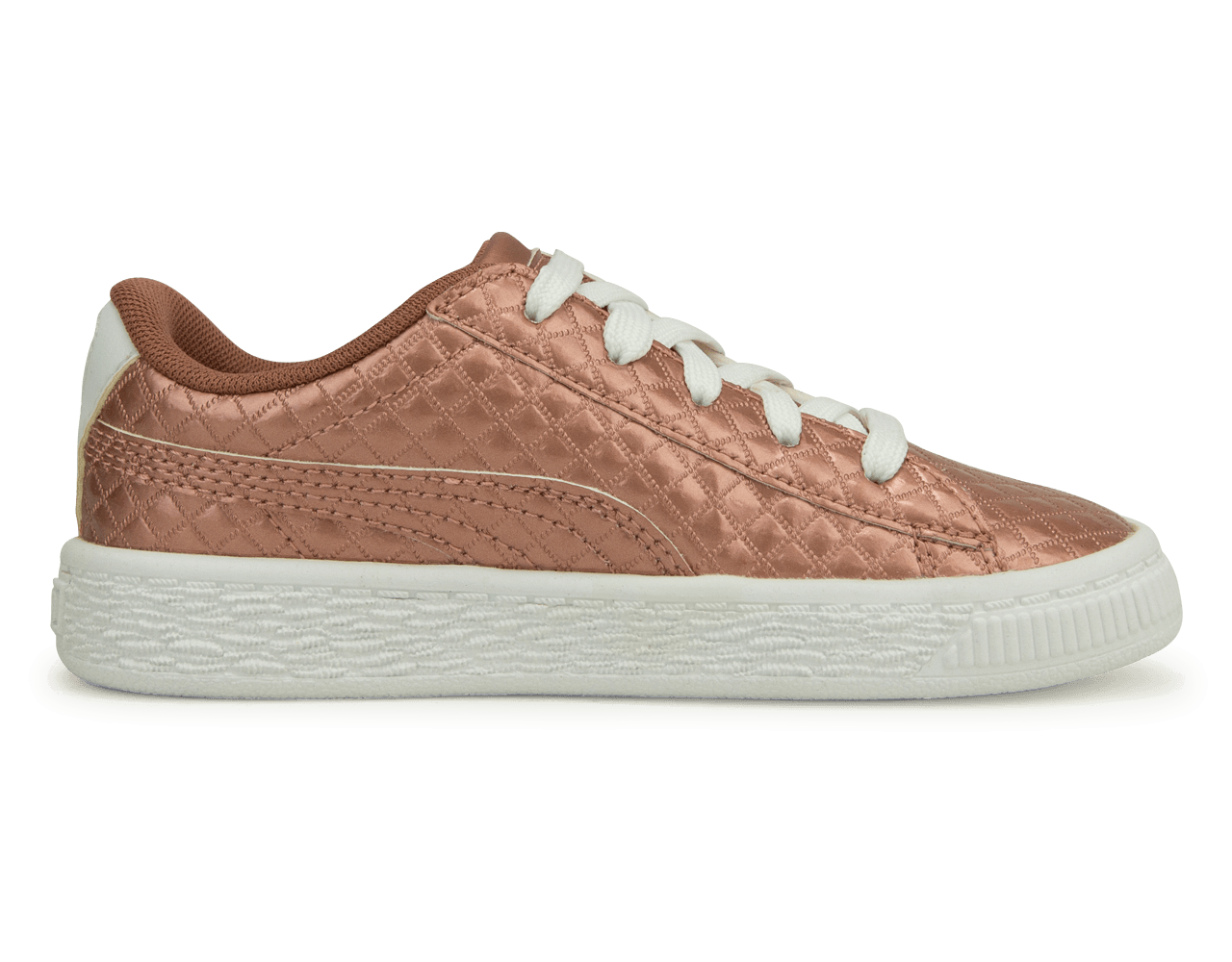 PUMA Kids Basket Met Emboss Rose/White - Image 2