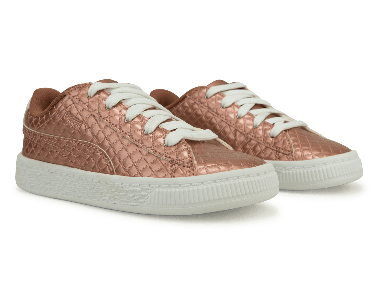 PUMA Kids Basket Met Emboss Rose/White - Image 5