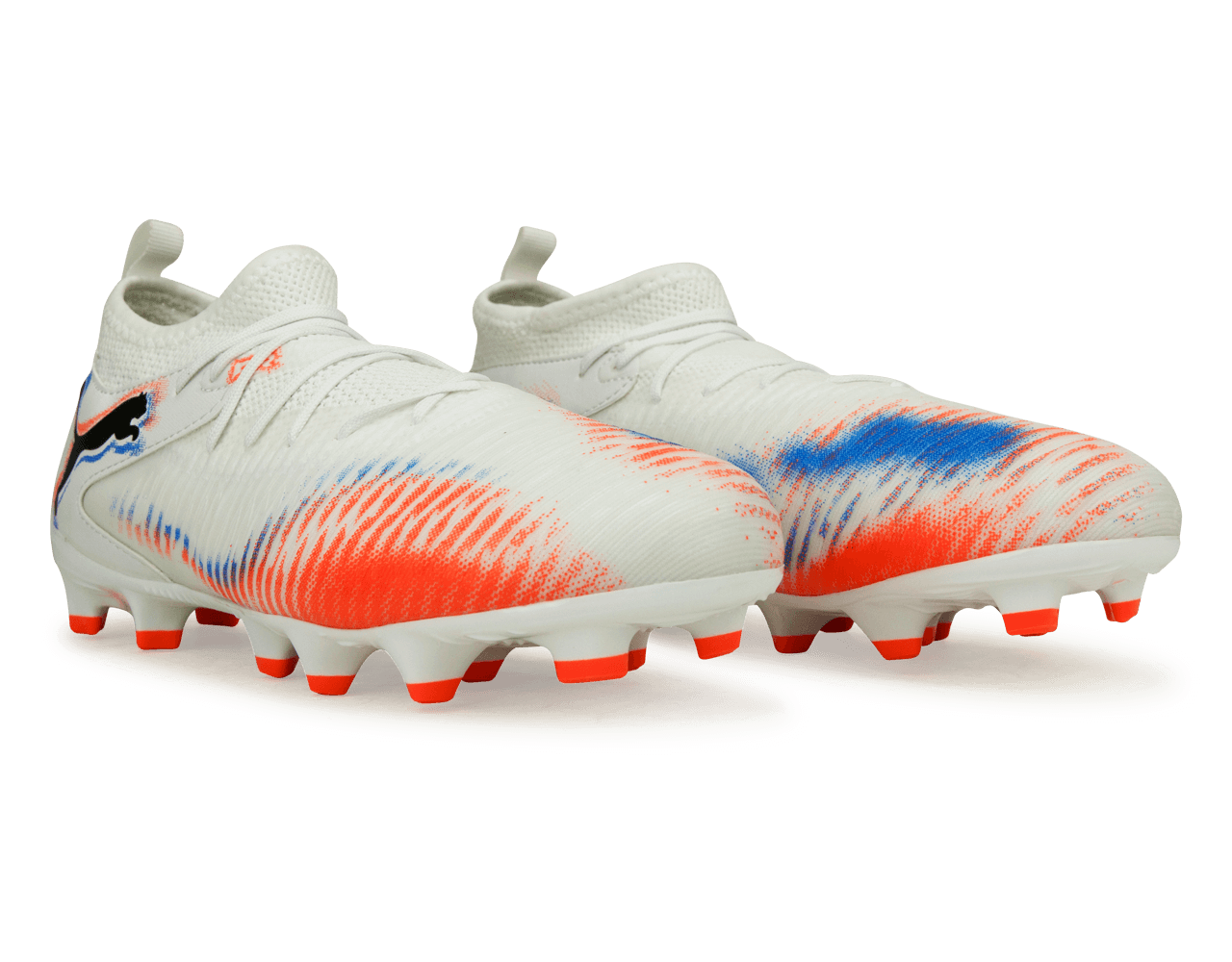 PUMA Kids Future 8 Match FG/AG White/Black/Glowing Red - Image 4