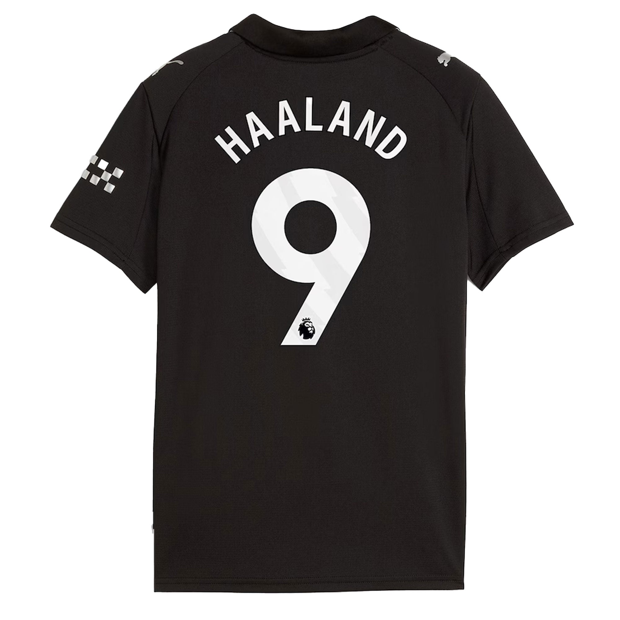 PUMA Kids Manchester City 2025/26 Away Jersey w/ Haaland #9 Printing - Image 3