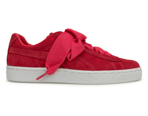 PUMA Kids Suede Heart Valentine JR Pink/White