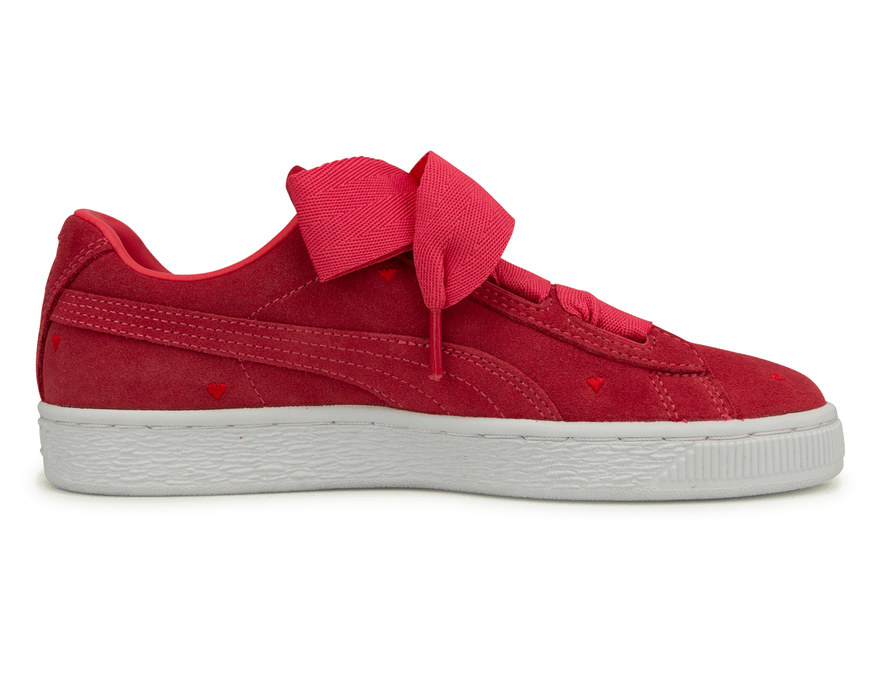 PUMA Kids Suede Heart Valentine JR Pink/White - Image 2