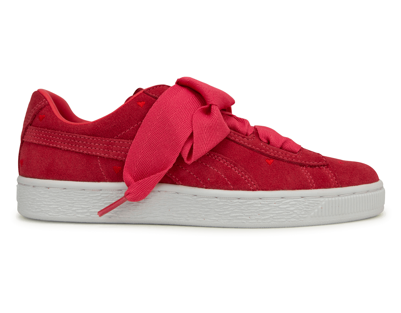 PUMA Kids Suede Heart Valentine JR Pink/White