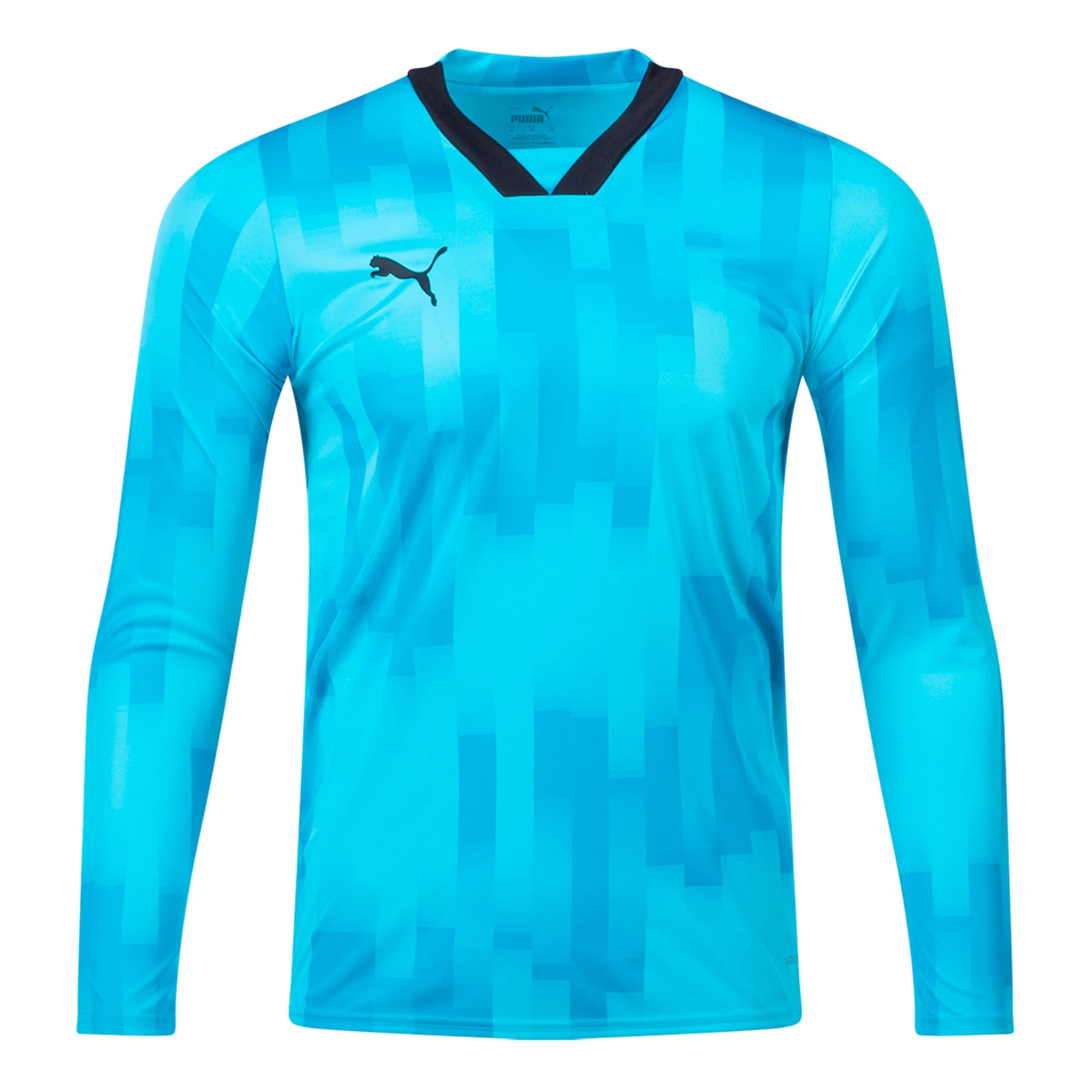 PUMA Kids Team Target Goalkeeper Long Sleeve Jersey Bright Aqua/Black