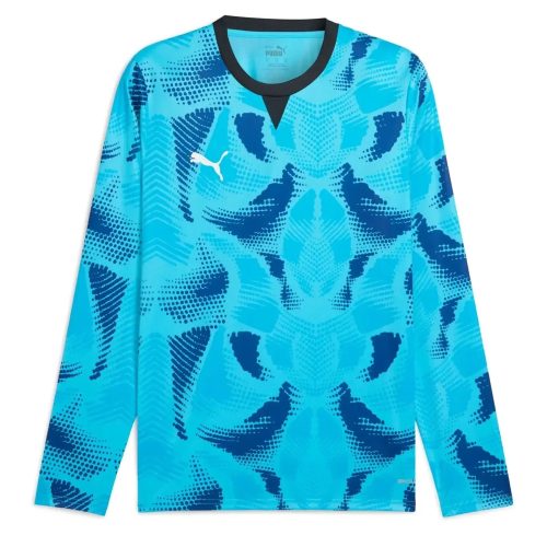 PUMA Kids Team Target Goalkeeper Longsleeve Jersey Bright Aqua/Black