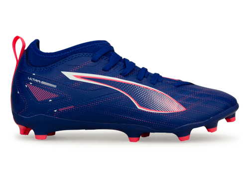 PUMA Kids Ultra 5 Match FG/AG Lapis Lazuli/White