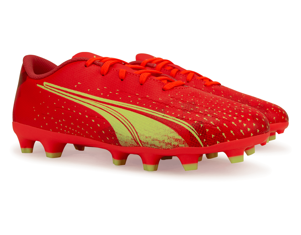 PUMA Kids Ultra FG/AG Coral/Black - Image 3