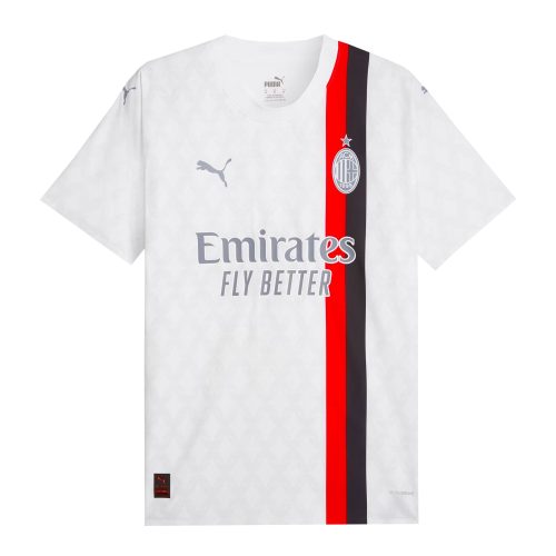 PUMA Men's AC Milan 2023/24 Authentic Away Jersey White/Grey