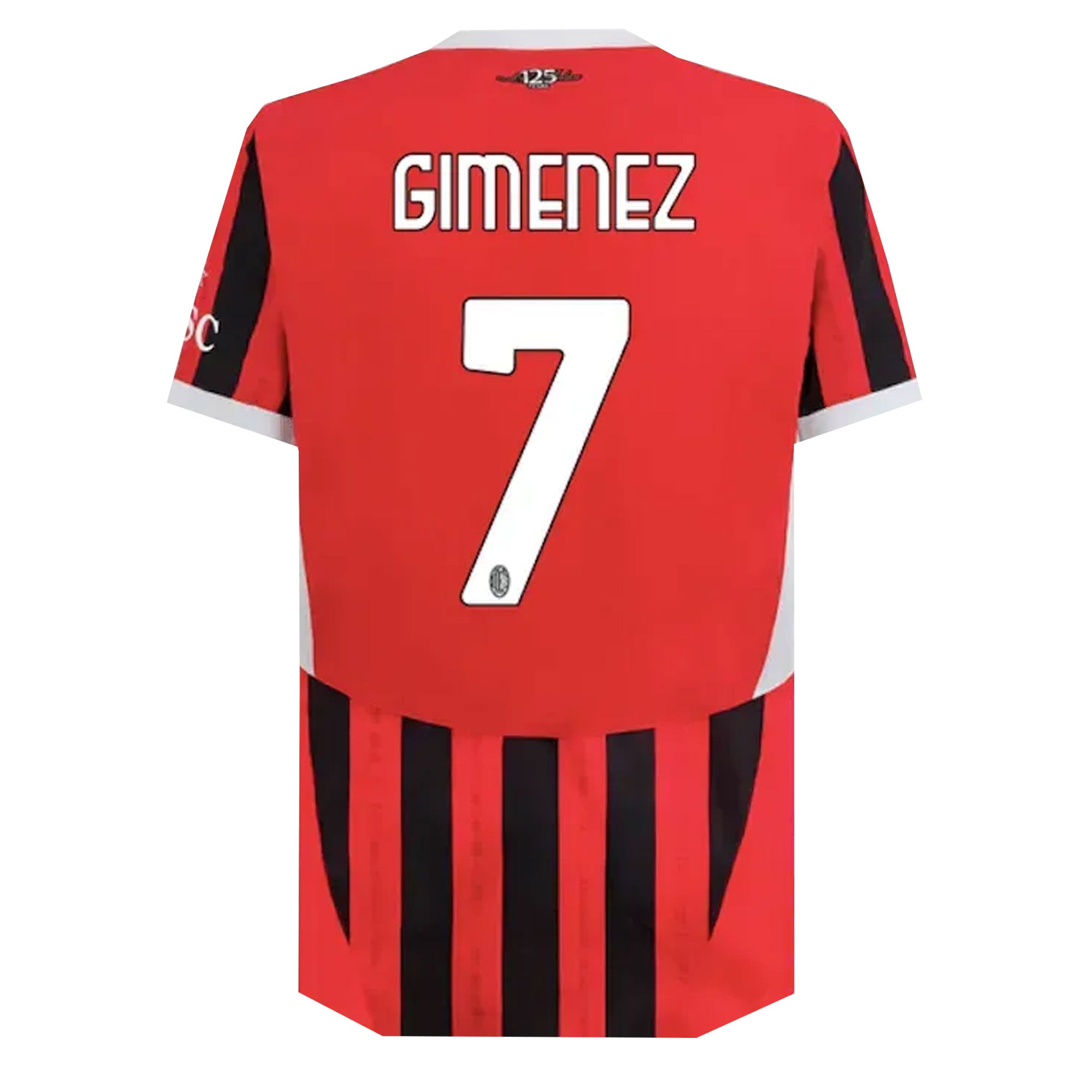 PUMA Men's AC Milan 2024/25 Authentic Home Jersey w/ Gimenez #7 Printing - Image 3