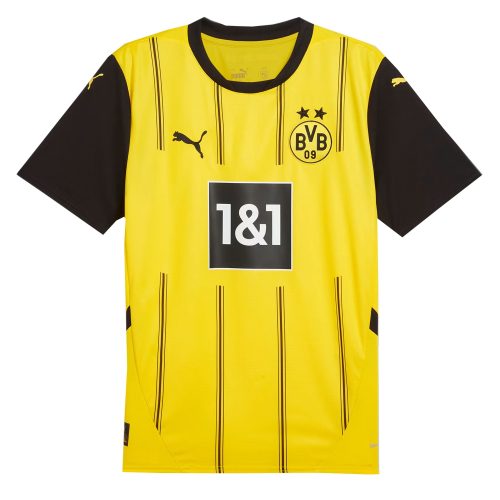 PUMA Men's Borussia Dortmund 2024/25 Home Jersey Yellow/Black