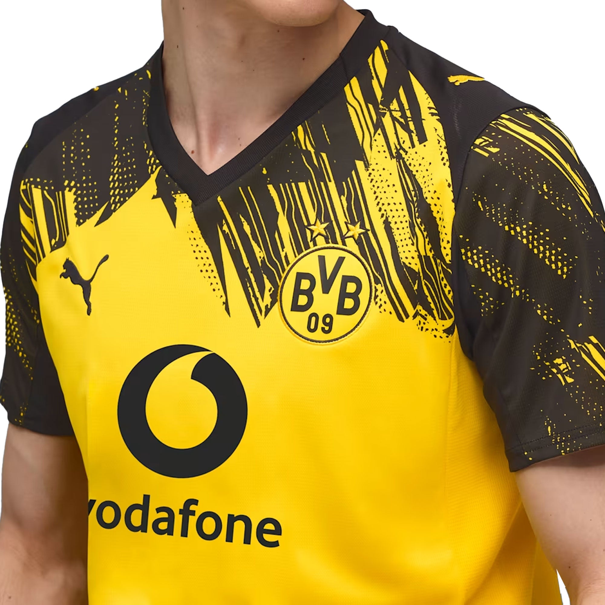 PUMA Men's Borussia Dortmund 2025/26 Home Jersey Yellow/Black - Image 3
