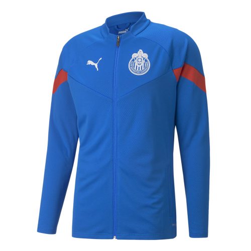 PUMA Men's Chivas de Guadalajara 2022/23 Training Jacket Blue/Puma Red