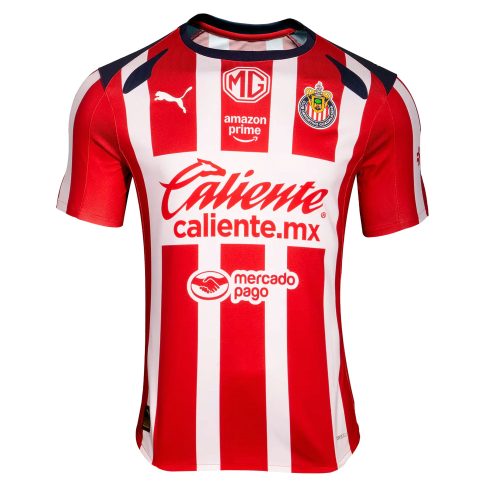 PUMA Men's Chivas De Guadalajara 2025/26 Home Jersey Red/White/Navy