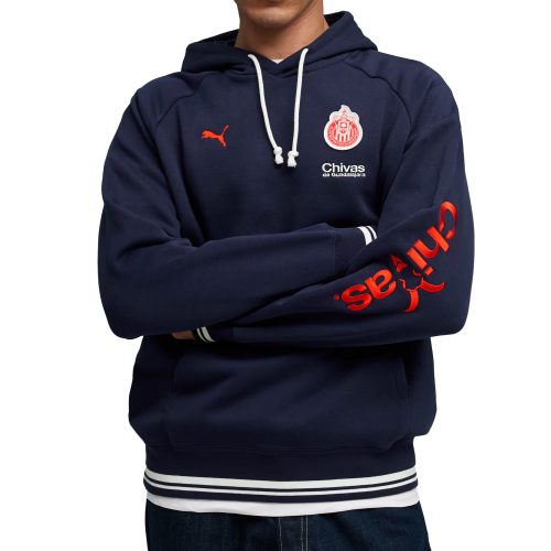 PUMA Men's Chivas De Guadalajara 2025/26 Hoodie Navy