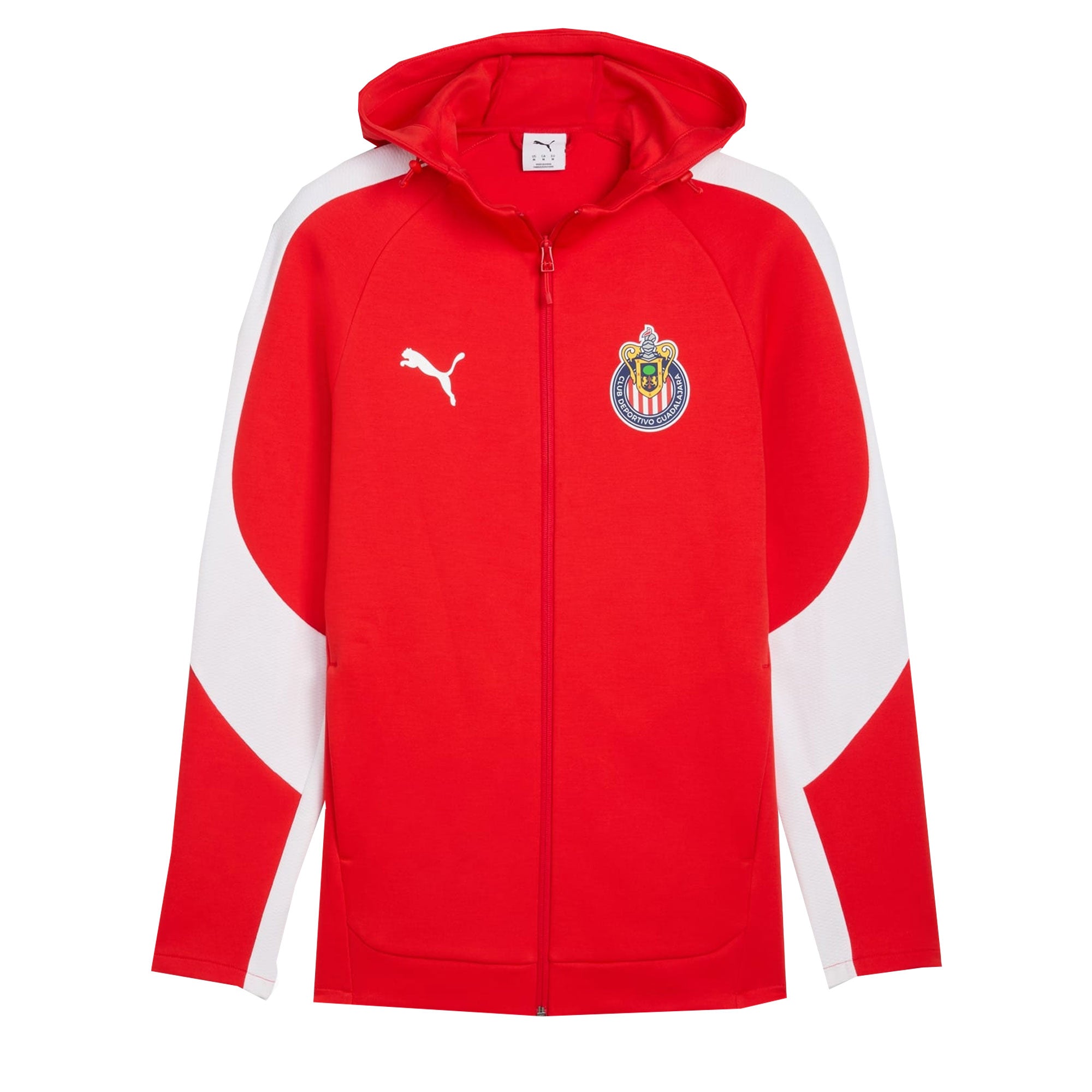 PUMA Men's Chivas De Guadalajara Evostripe Hooded Jacket Red/White