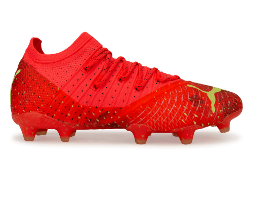 PUMA Men's Future 1.4 FG/AG Coral/Black