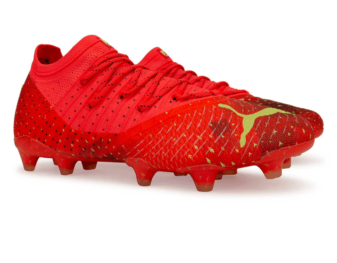 PUMA Men's Future 1.4 FG/AG Coral/Black - Image 3