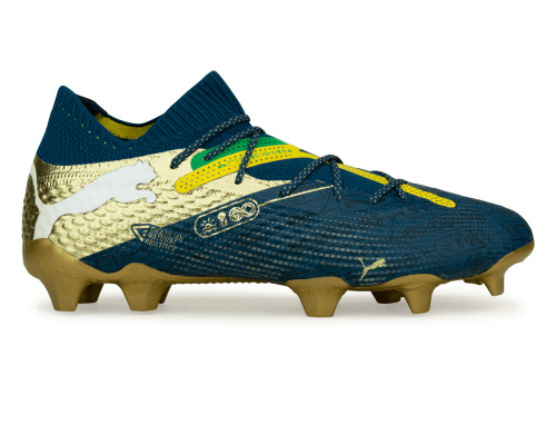 PUMA x Neymar JR Men's Future 7 Ultimate BNA FG/AG Blue/Yellow/Green Gold