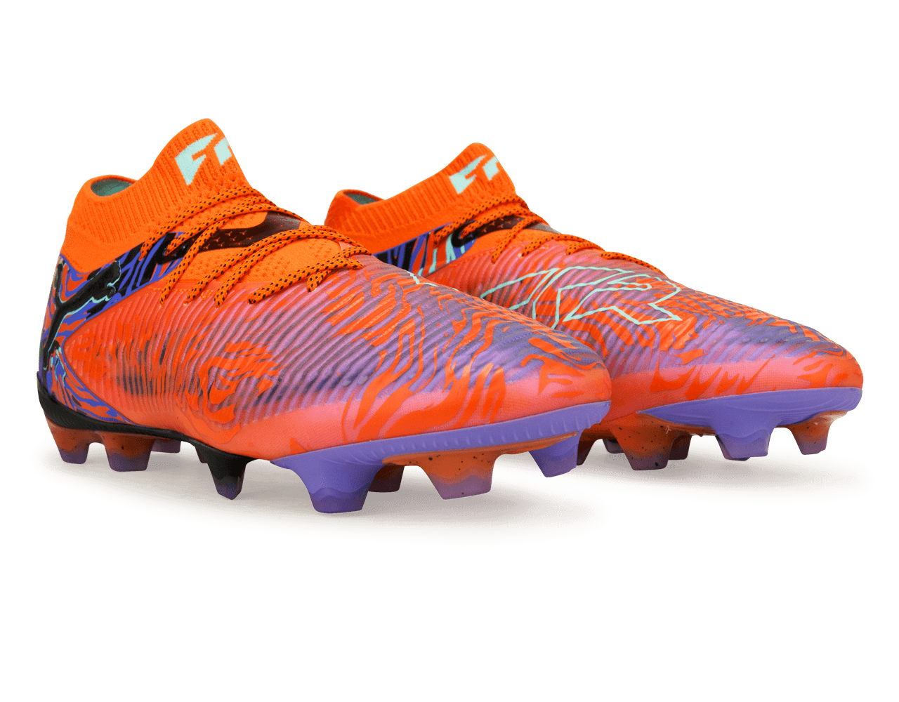 PUMA Men's Future 8 Ultimate Creativity FG Orange/Amethyst - Image 4