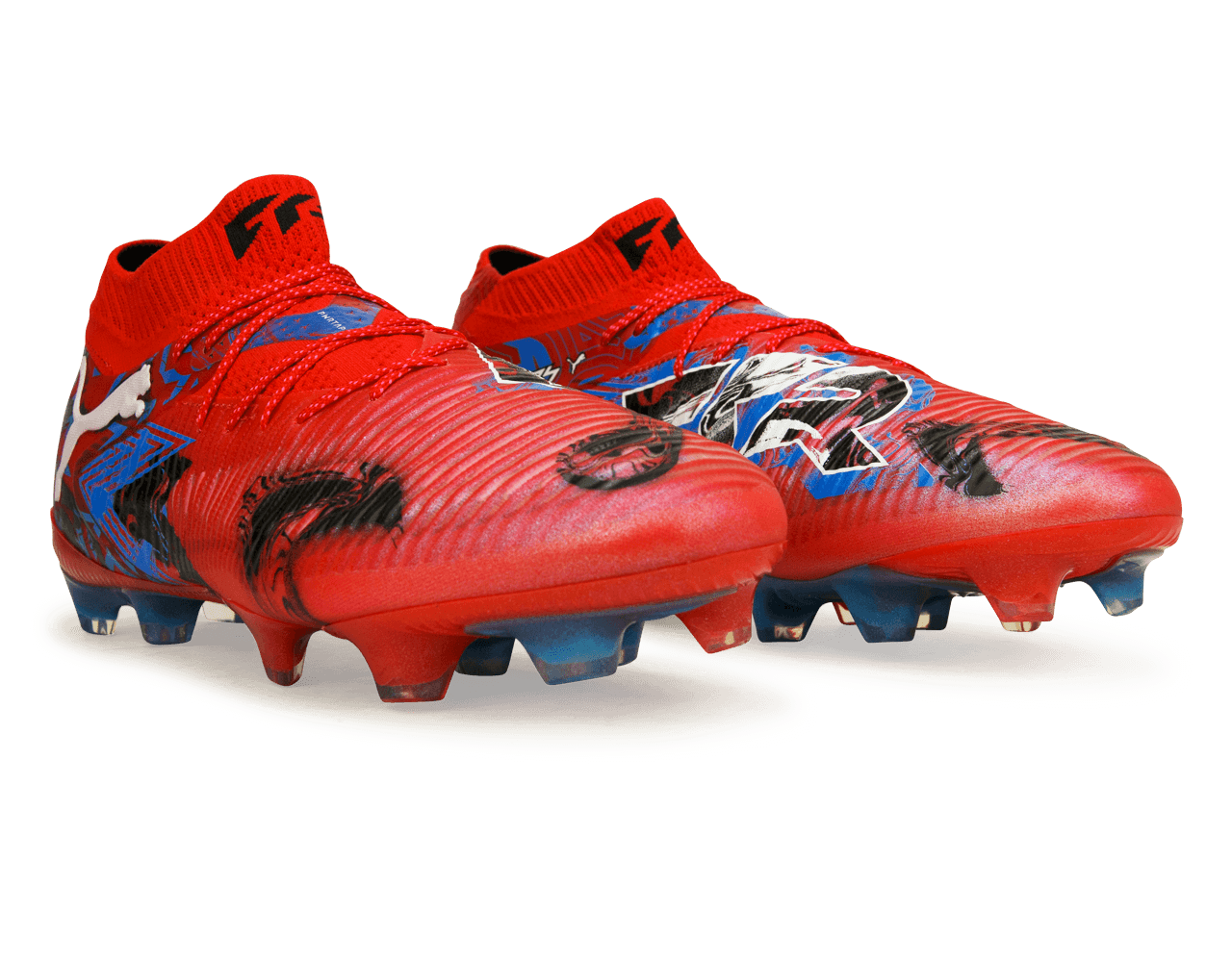 PUMA Men's Future 8 Ultimate Playmakers FG Red/Black/Ultra Blue - Image 3