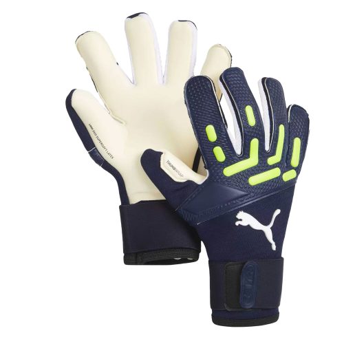 PUMA Men's Future Pro Hybrid Goalkeeper Gloves Navy/Green