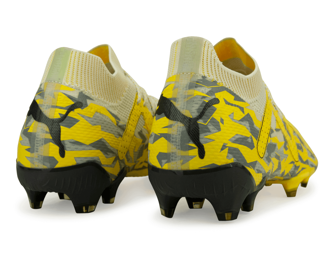 PUMA Men's Future Ultimate FG/AG Gray/Yellow - Image 4