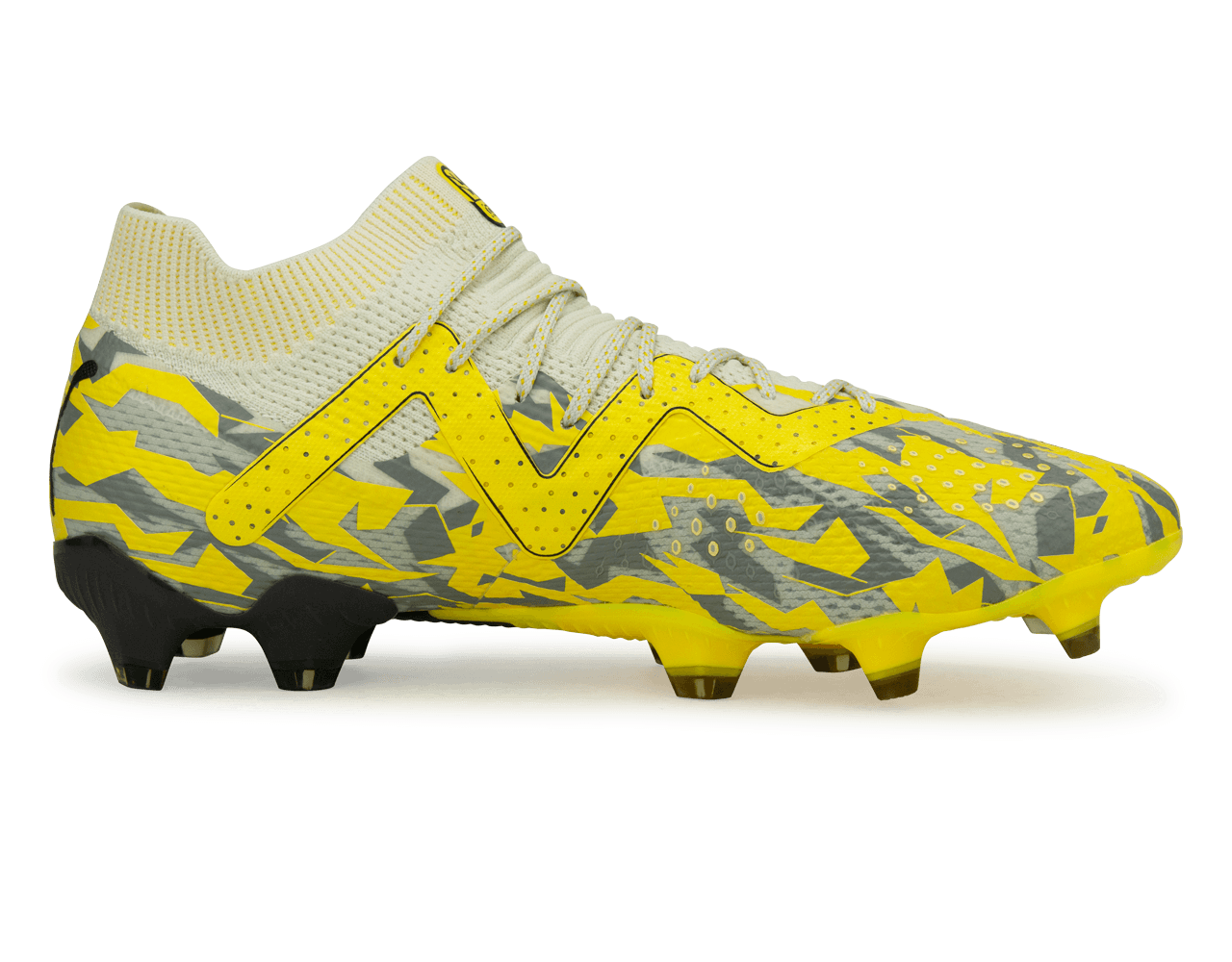 PUMA Men's Future Ultimate FG/AG Gray/Yellow - Image 2