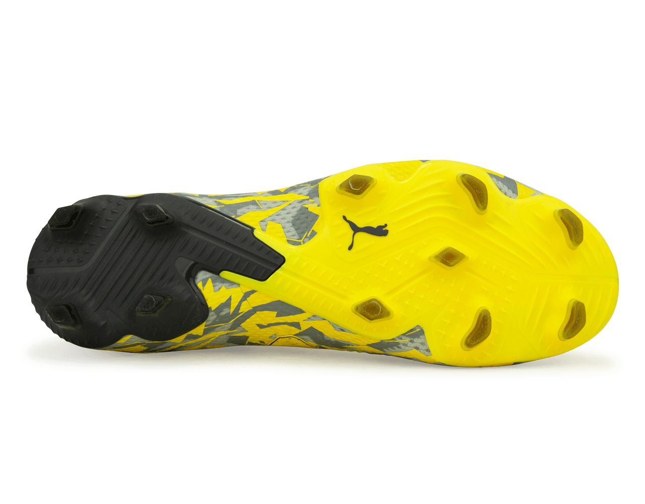 PUMA Men's Future Ultimate FG/AG Gray/Yellow - Image 5