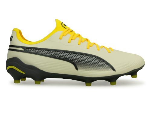 PUMA Men's King Ultimate FG/AG Alpine Snow/Asphalt Yellow