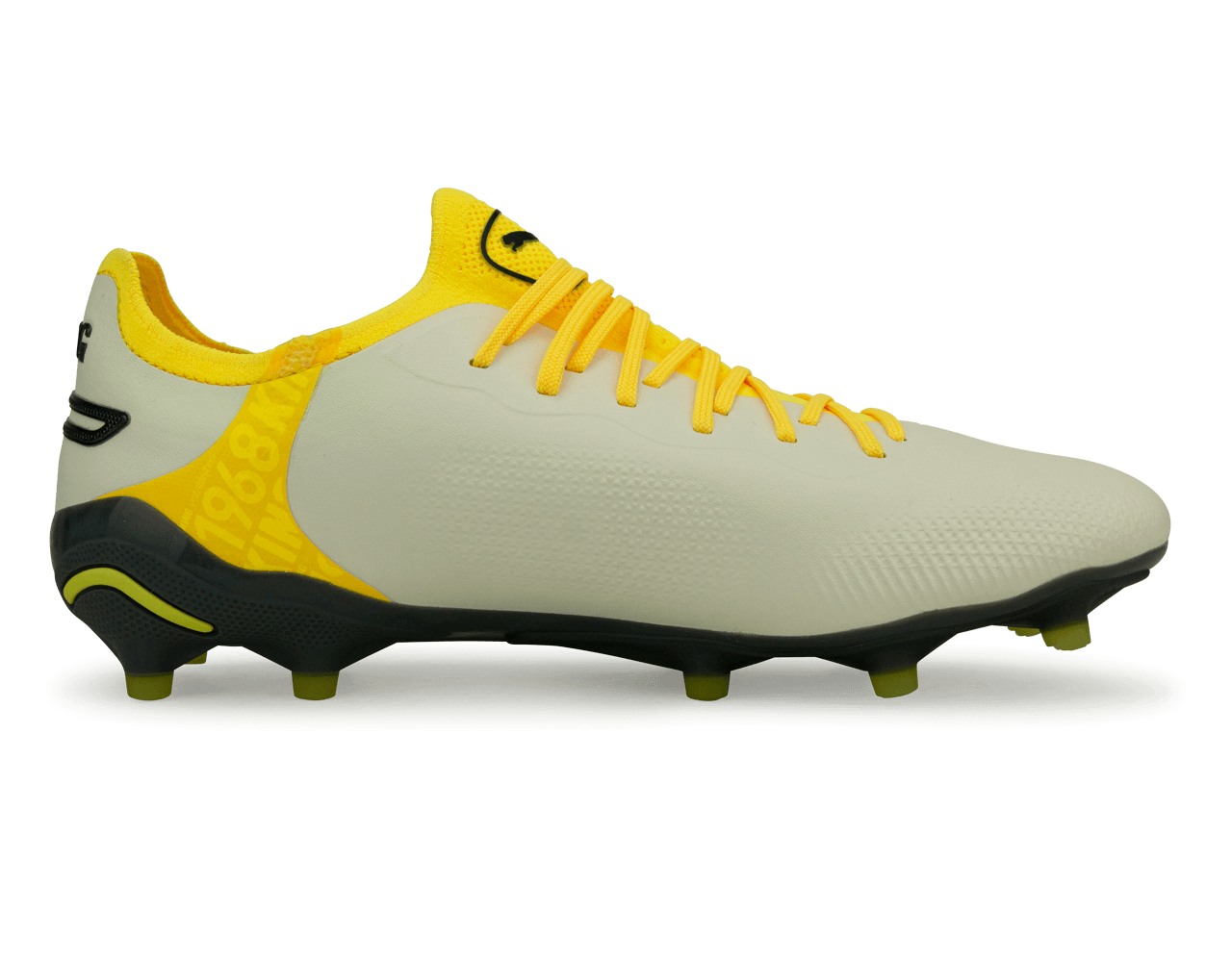PUMA Men's King Ultimate FG/AG Alpine Snow/Asphalt Yellow - Image 2