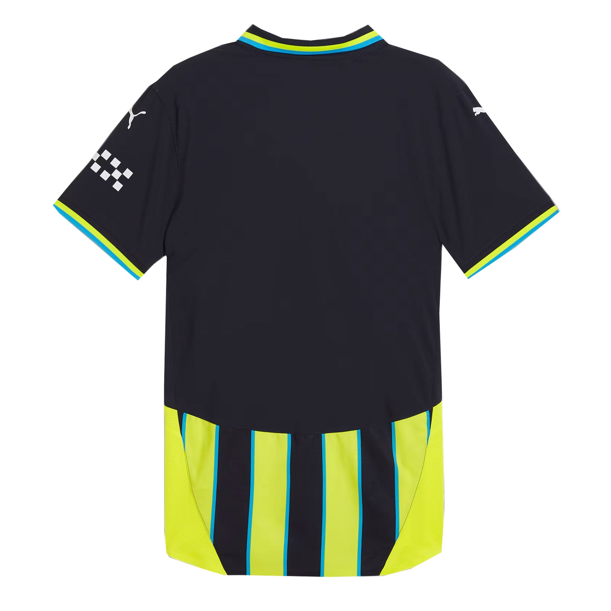 PUMA Men's Manchester City 2024/25 Authentic Away Jersey Yellow Glow/Navy - Image 2