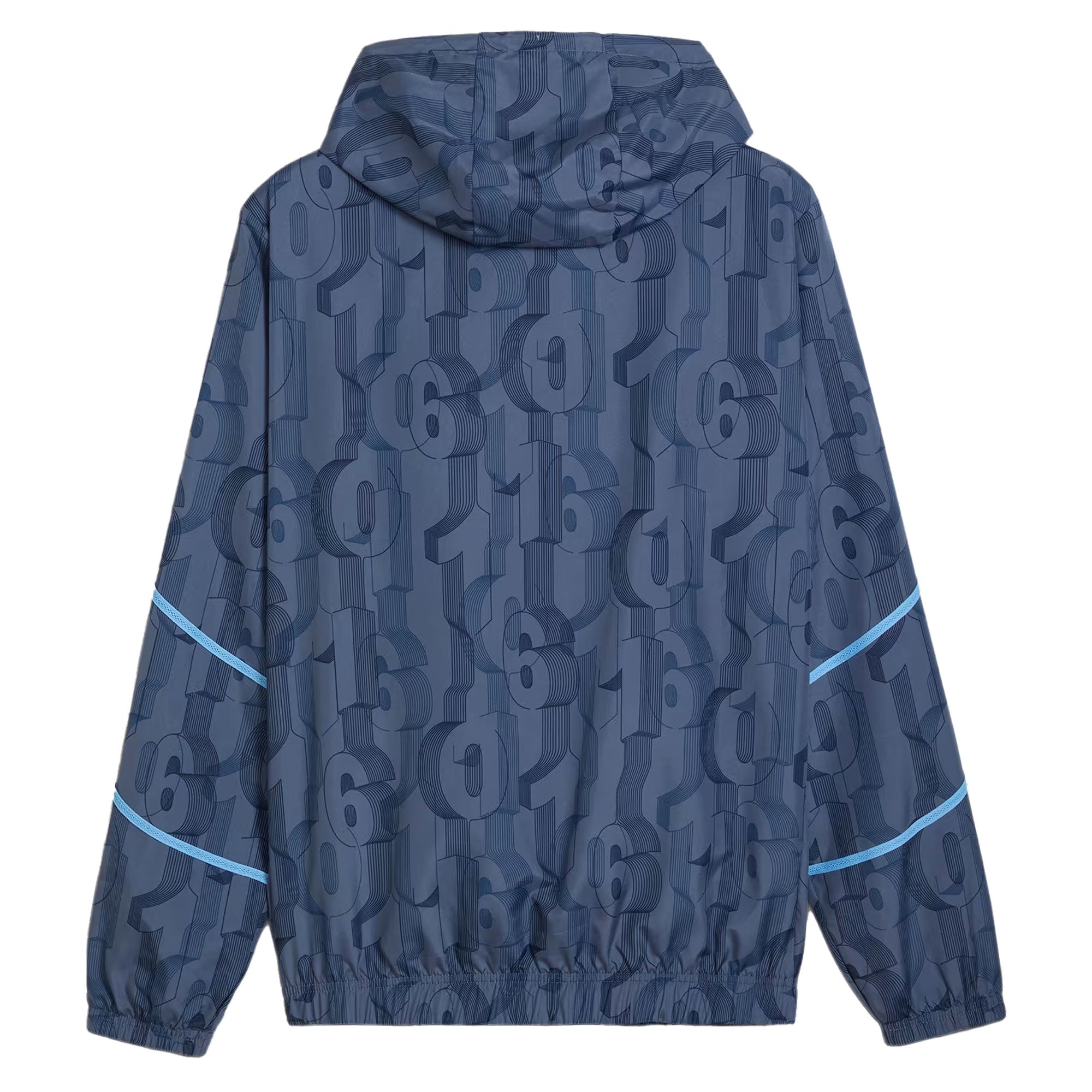 PUMA Men's Manchester City 2024/25 Pre-Match Woven Jacket Inky Blue/Light Blue - Image 2
