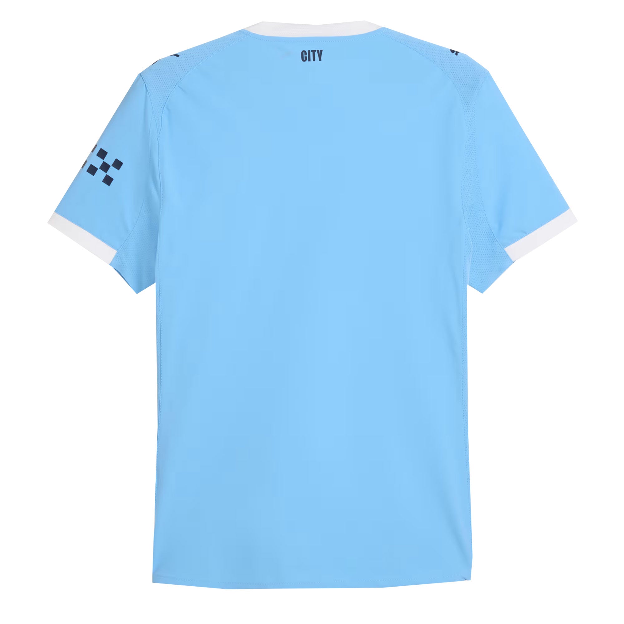 PUMA Men's Manchester City 2025/26 Authentic Home Jersey Team Light Blue/White - Image 2