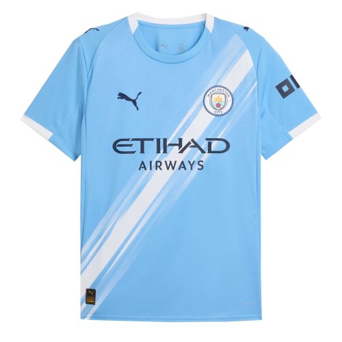 PUMA Men's Manchester City 2025/26 Home Jersey Team Light Blue/White