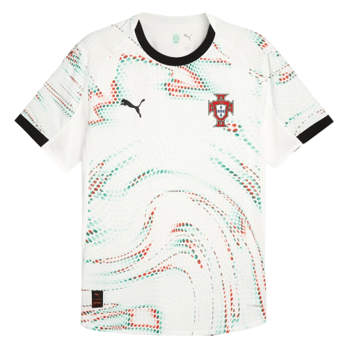 PUMA Men's Portugal 2025/26 Authentic Away Jersey White/Green/Red