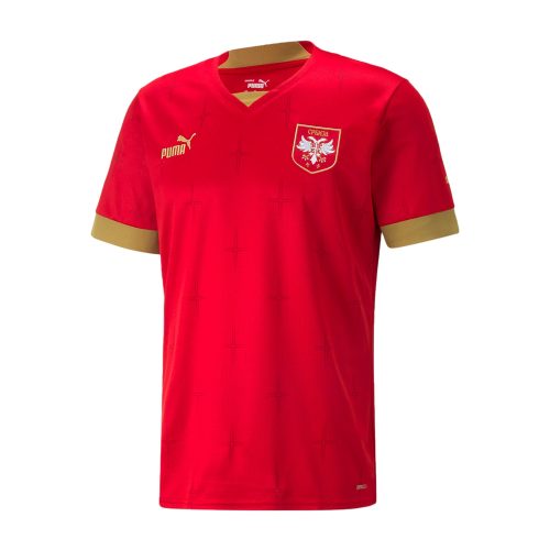 PUMA Men's Serbia 2022/23 Home Jersey Red/Gold