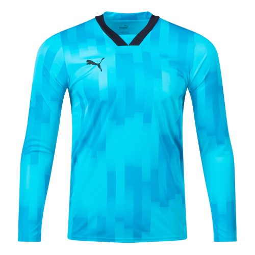 PUMA Men's Team Target Goalkeeper Long Sleeve Jersey Bright Aqua/Black