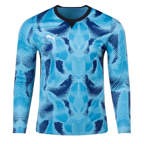 PUMA Men's Team Target Goalkeeper Long Sleeve Jersey Bright Aqua/Black