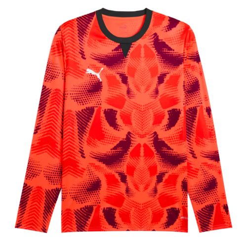 PUMA Men's Team Target Goalkeeper Long Sleeve Jersey Red/Black